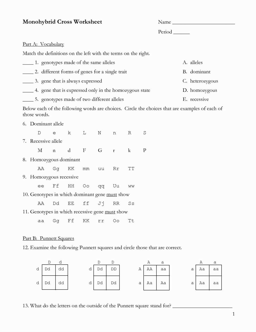 4. Recessive allele