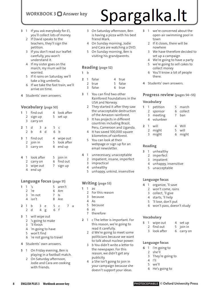 A world without water answer key