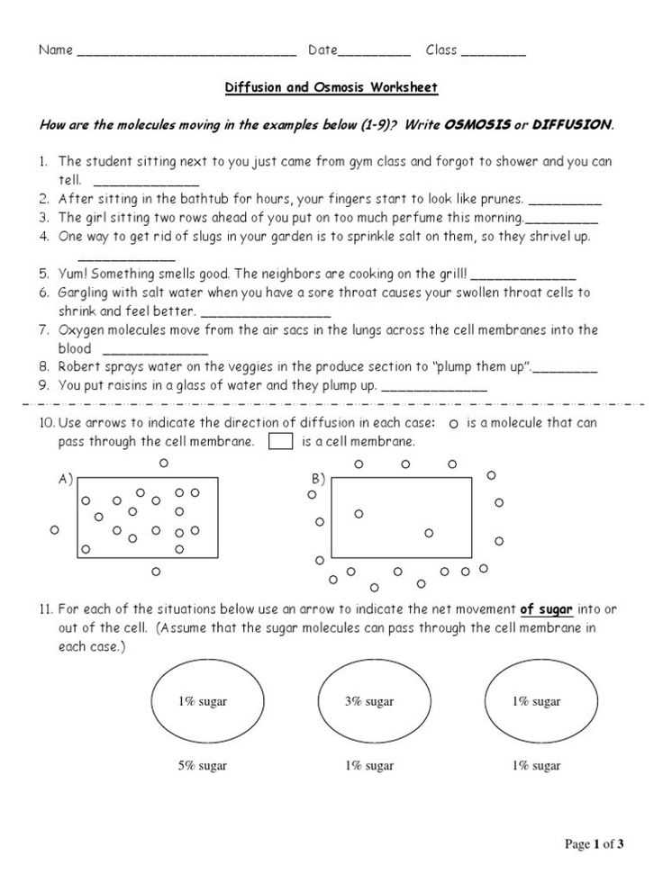 1. What topics do Osmosis Jones worksheet exercises cover?