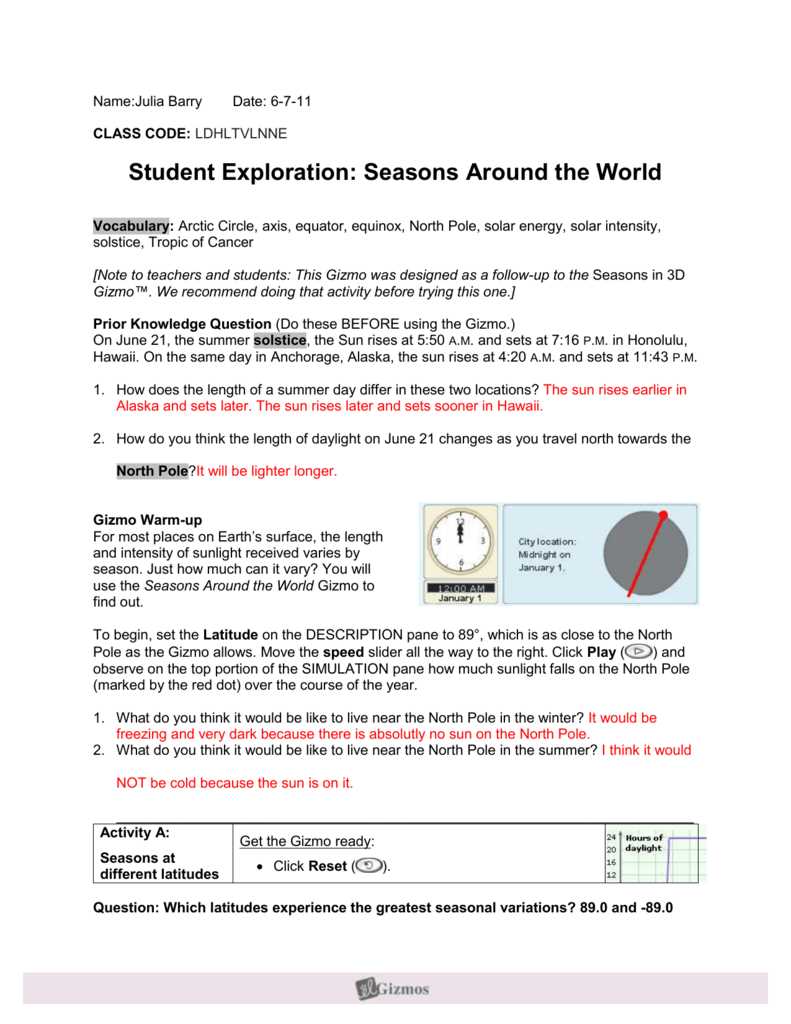 Carbon Cycle Gizmo Answer Key Activity B: Analyzing the Gizmo Results