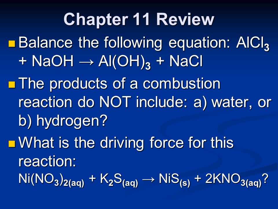 Chapter 11 chemical reactions answer key