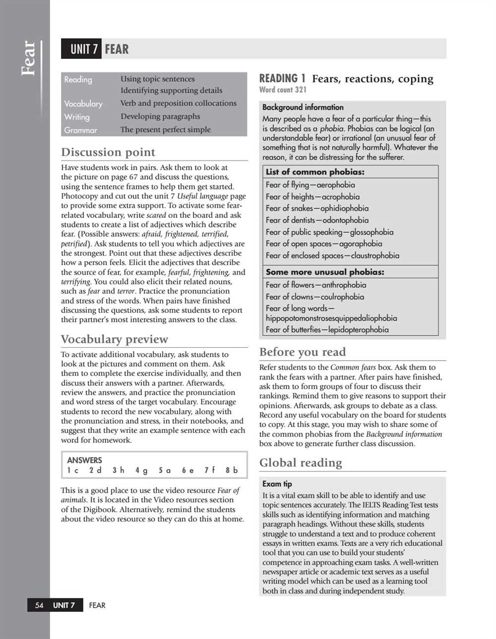 Sections Covered in the Answer Key: