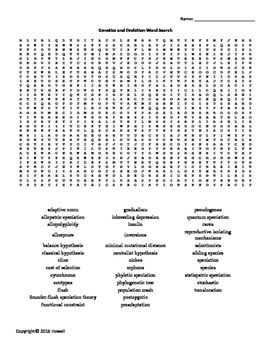 Economics Word Search Answer Key