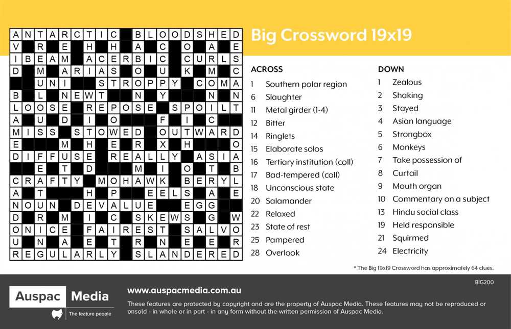 Electricity crossword answer key