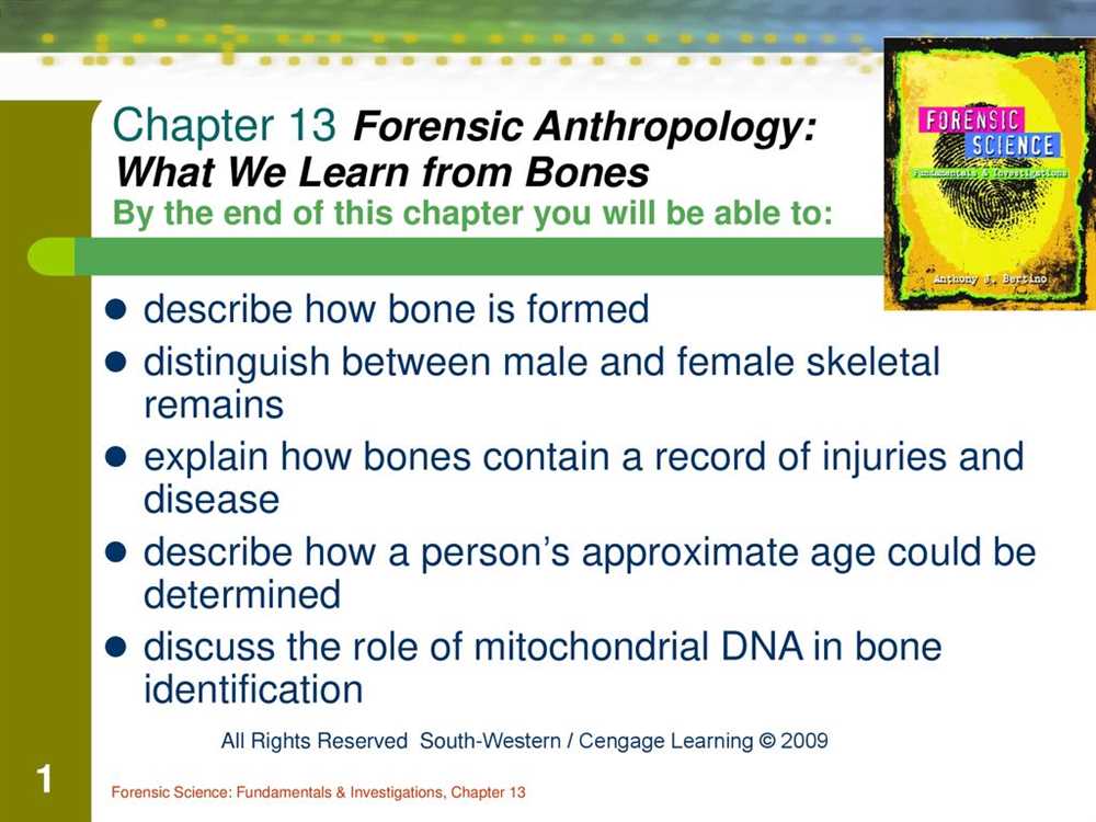 Steps involved in a forensic anthropology webquest