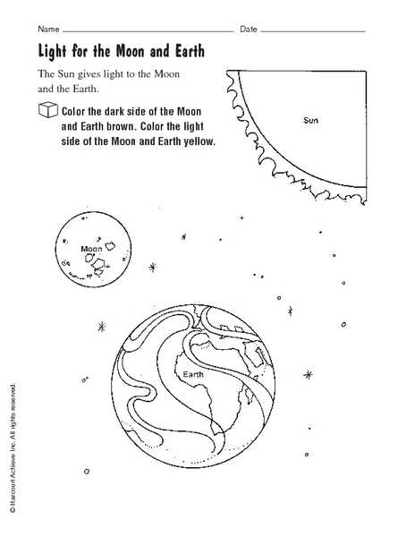 The sun earth moon system worksheet answer key