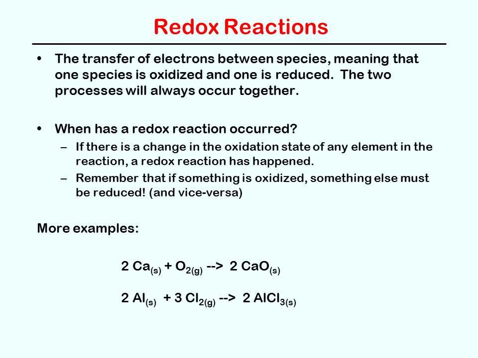 Exploring Redox Reactions Downloadable Worksheet With Answers In Pdf Format