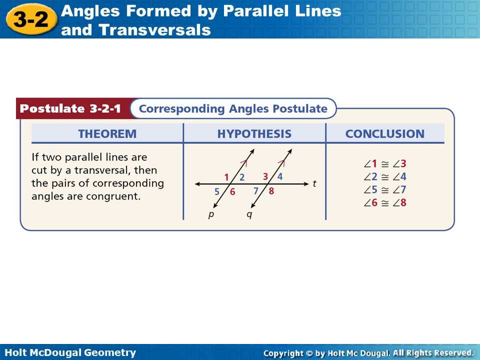 How to Identify Parallel Lines and Transversals