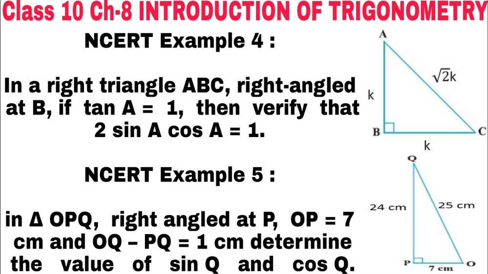 The Importance of the Unit 3 Right Triangle Trigonometry Answer Key