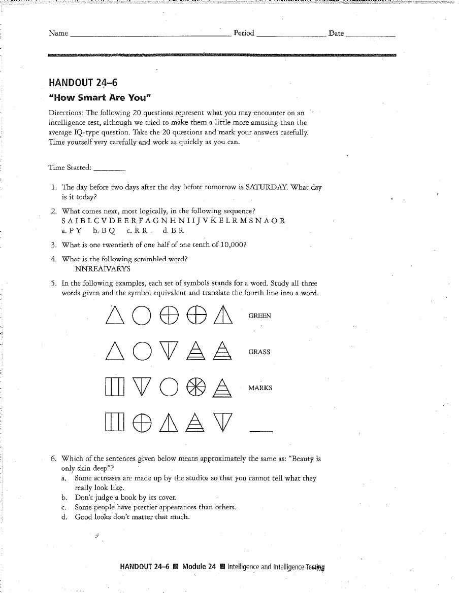 How to choose the right IQ test PDF for your child