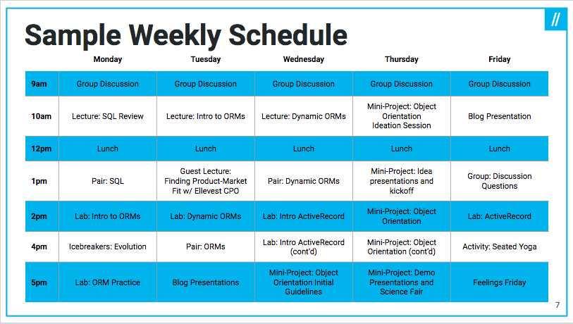 Exam Schedule: