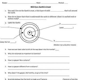 Journey to the center of the earth worksheet answers pdf