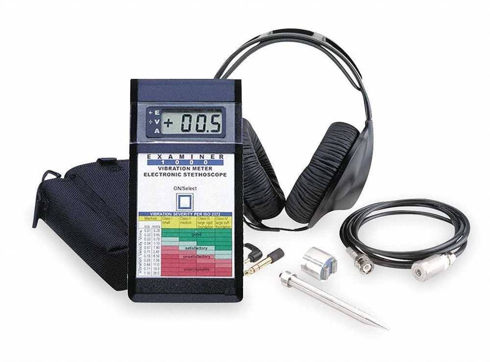 1. Power on the Vibration Meter