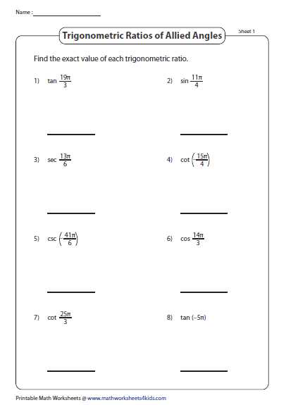 Understanding the concept of trigonometric ratios