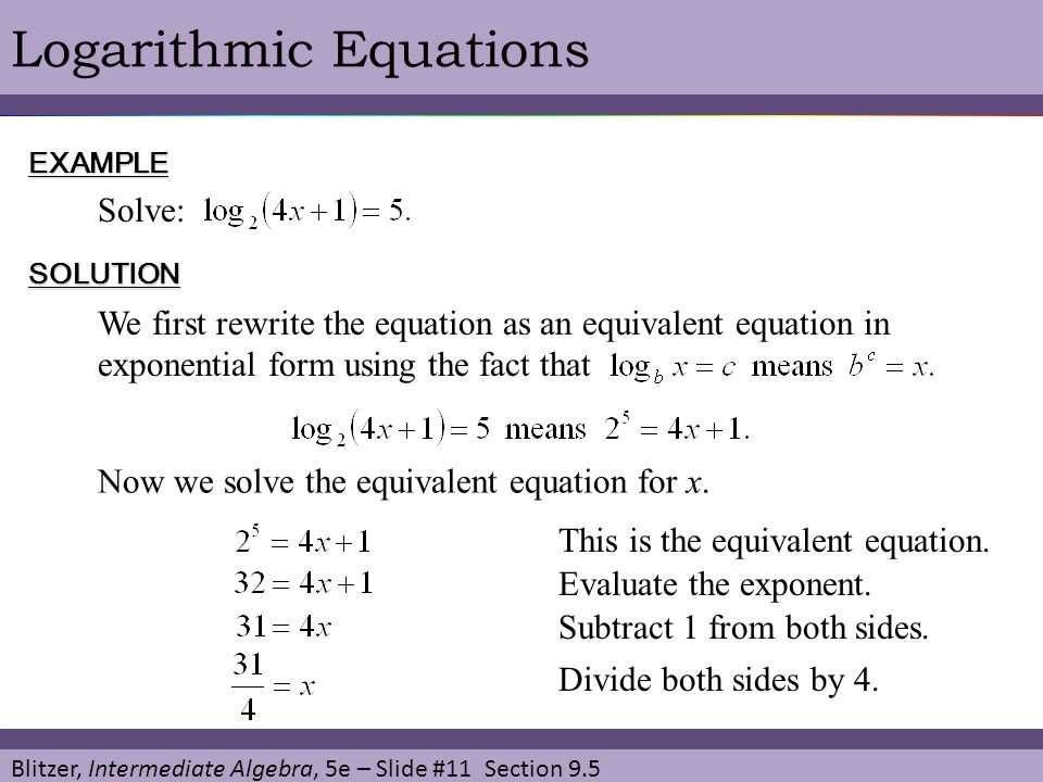 Logarithmic Equations: What You Need to Know