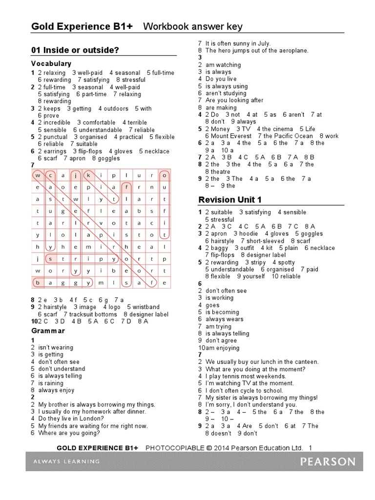 Features of the Macbeth Student Workbook Answer Key: