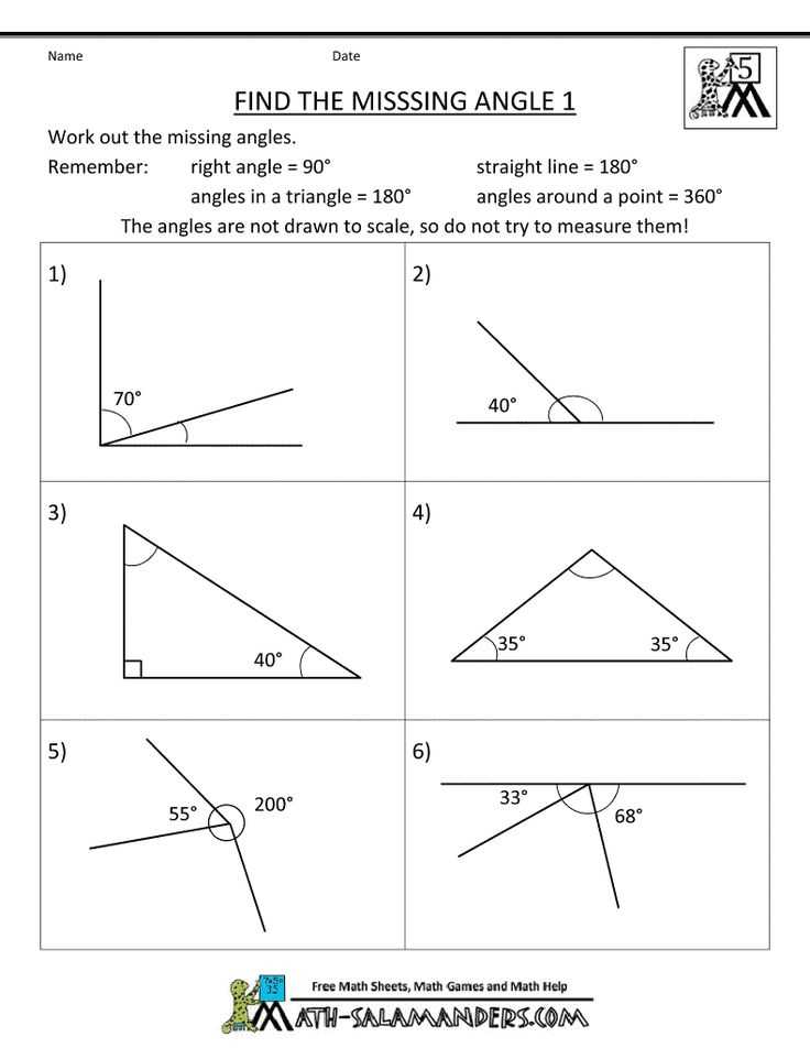 Supplementary Angles 5 Answer Key: Examples and Solutions