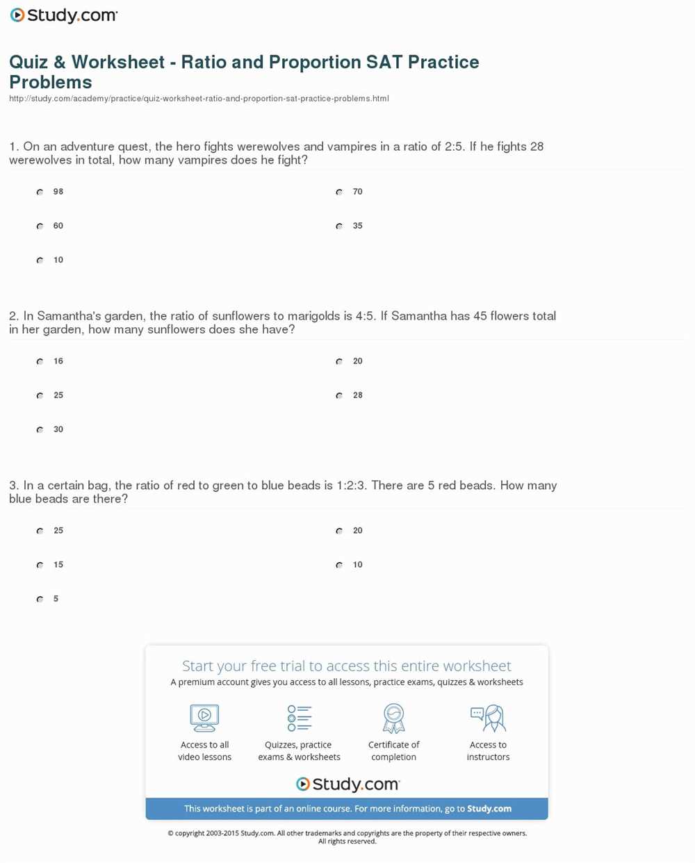 Key Concepts in 2 6 Practice Ratios and Proportions Answer Key