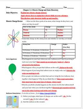 Analyzing the Results from the Phet Neuron Simulation Worksheet