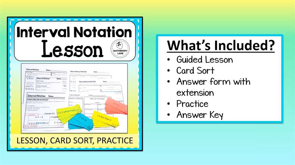 Examples of Sets and Intervals in Set Notation