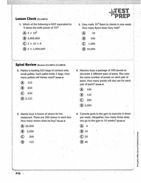 Practice and homework lesson 8 6 answer key