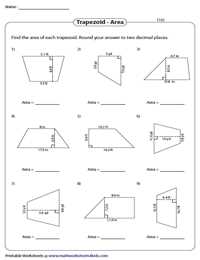 Properties of trapezoids worksheet answer key