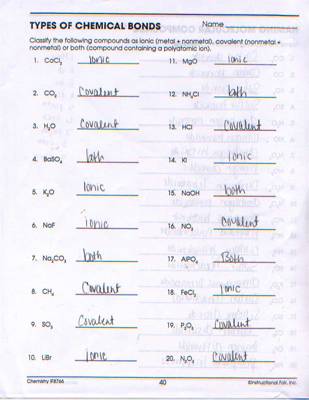 The Ultimate Guide to Covalent Bonds: Answers to Bonding Basics Worksheet