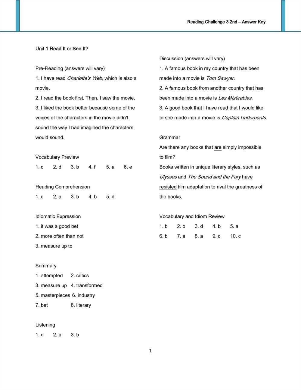 Roots readworks answer key