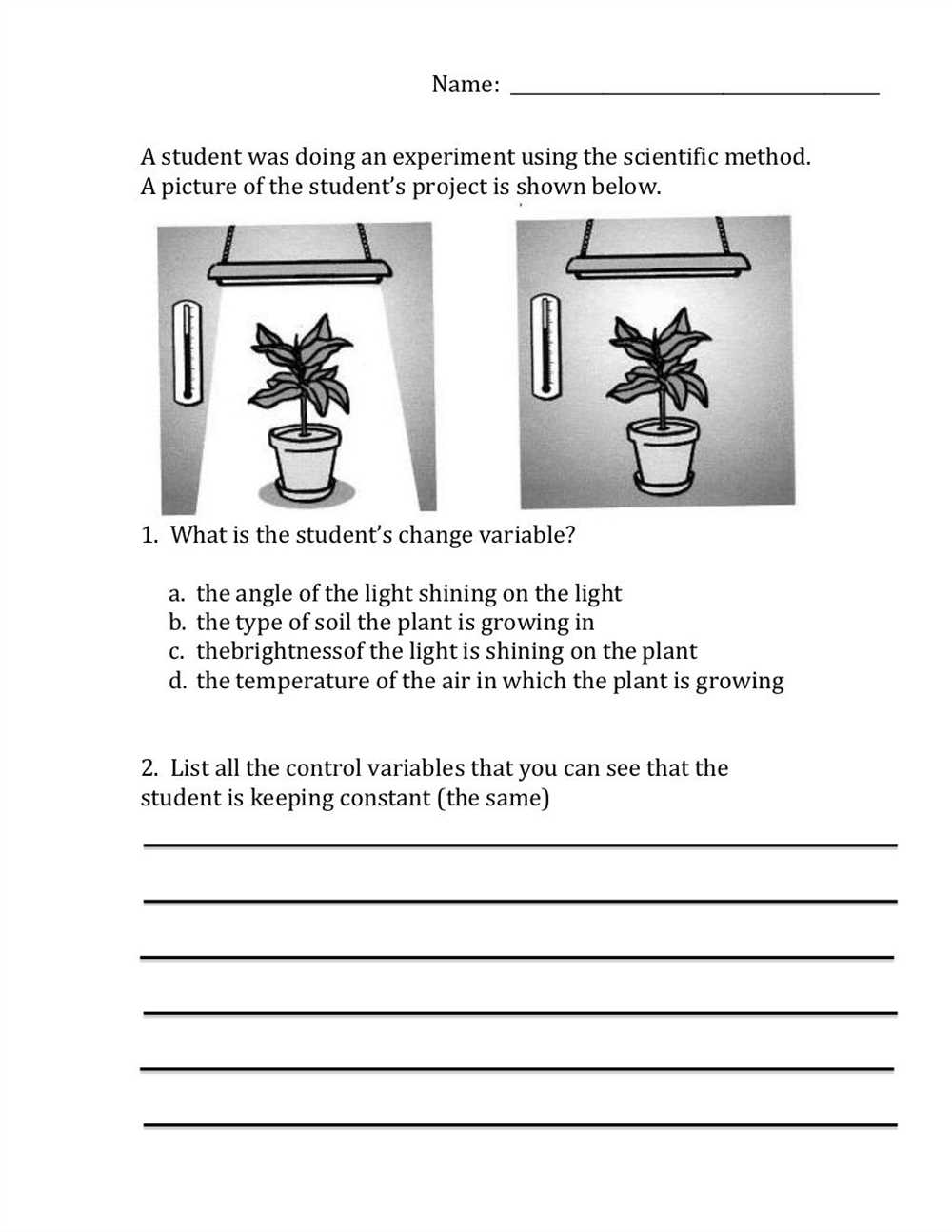Types of variables in scientific experiments