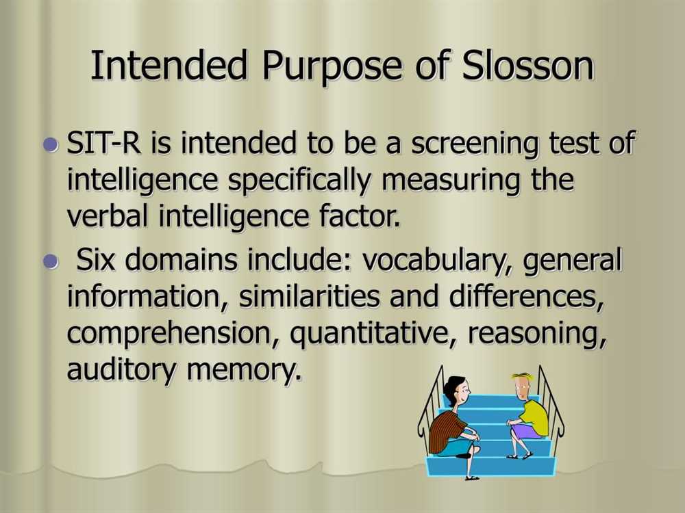 What is the Slosson Test?