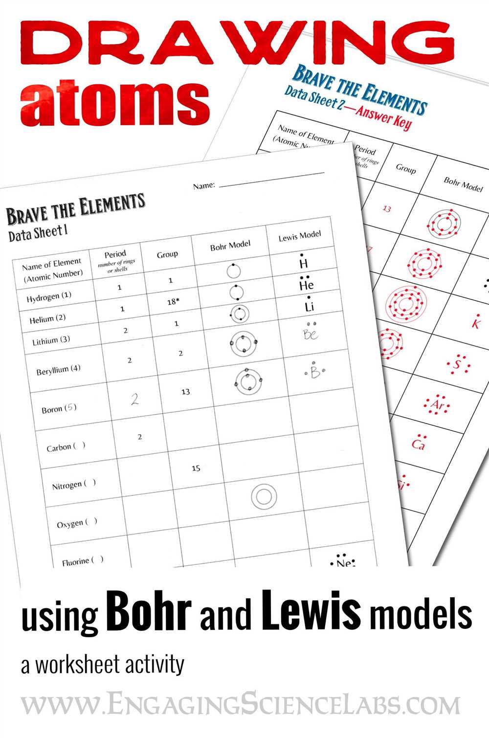 Bohr model practice 2 a answer key