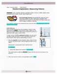 Student exploration measuring volume answer key