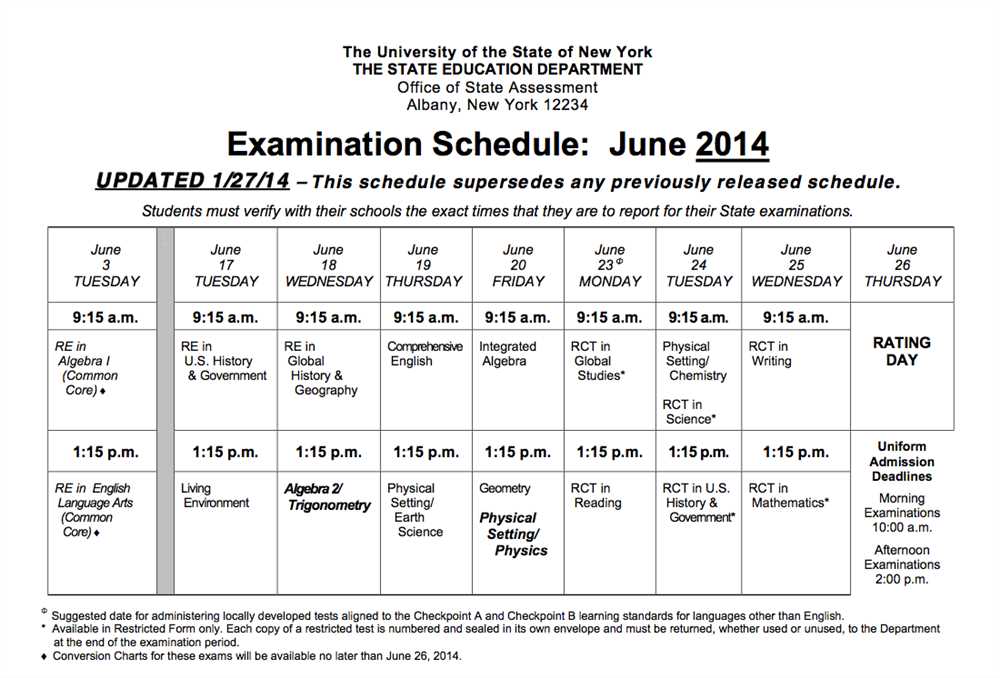 Suny Oneonta Final Exam Schedule 2025