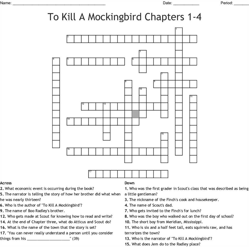 To Kill a Mockingbird Student Workbook Answer Key PDF