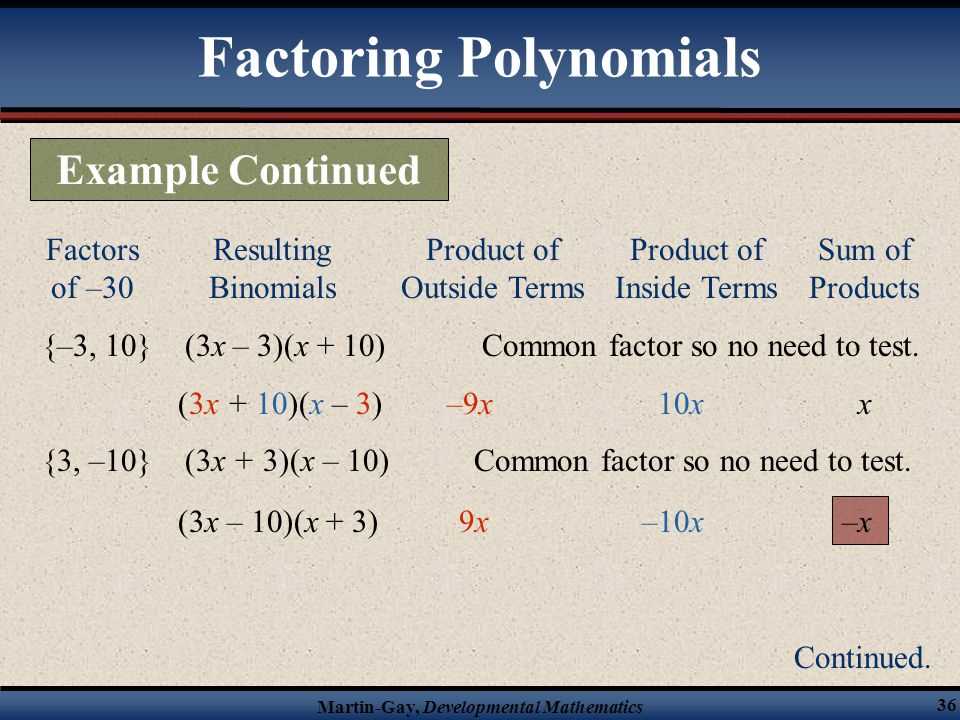 Unit 7 test study guide polynomials and factoring