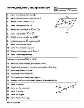 Exploring Angle Relationships in Unit 1 Geometry Basics Homework 3