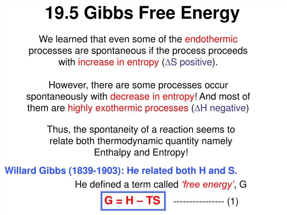 Relationship Between Gibbs Free Energy and Equilibrium