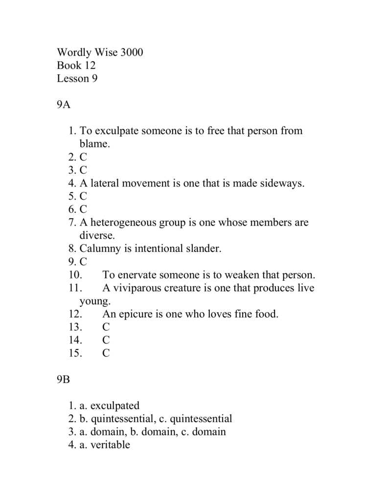 How to assess progress using the answer key for Lesson 7 1