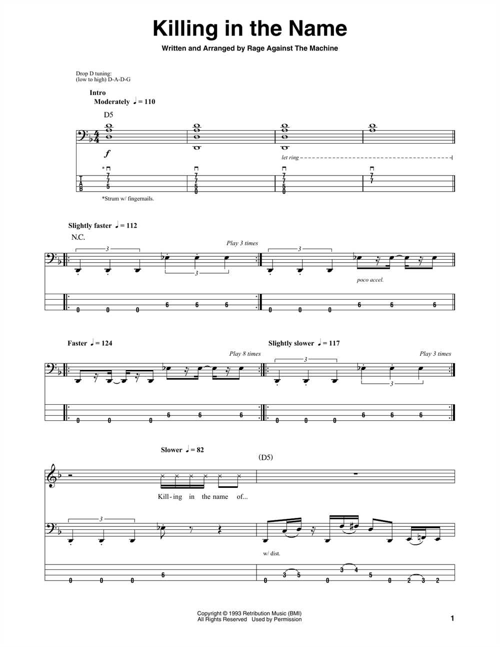 Testify rage against the machine guitar tab