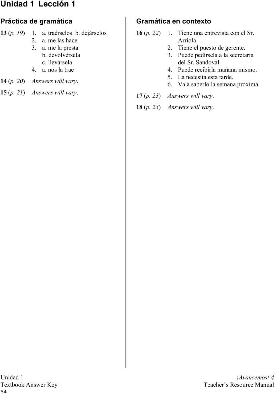 3. Why is the answer key important?